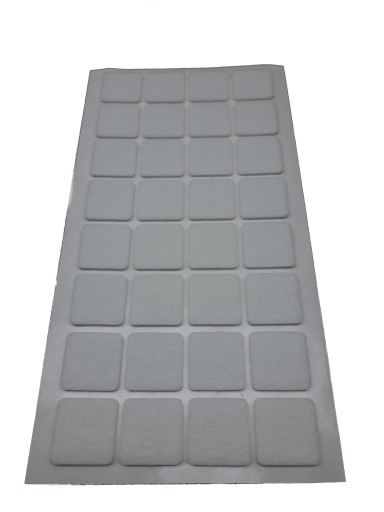 PLSTENÉ PODLOŽKY PRE BIELÝ NÁBYTOK 25X25 PREMIUM