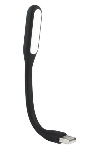 SILIKÓNOVÁ USB LAMPA - ČIERNA - CE