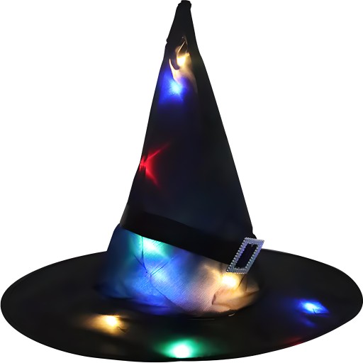 ČARODENNÍK ČIAPOK KARNEVAL ČIERNY