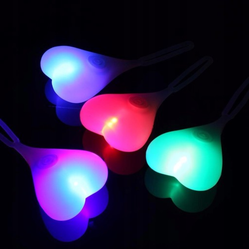 SILIKÓNOVÁ SRDCE LAMPA VIACFAREBNÁ