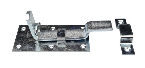 ZÁPADKA DVERÍ S BLOKOVANÝM ZÁPADKOM VISIACIEHO ZÁMKU 130 mm