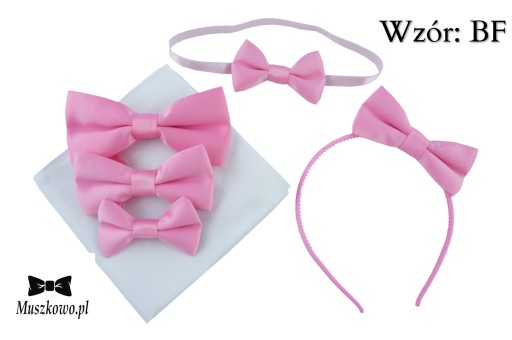 Elegantná POWDER PINK polomatná čelenka s mašličkou