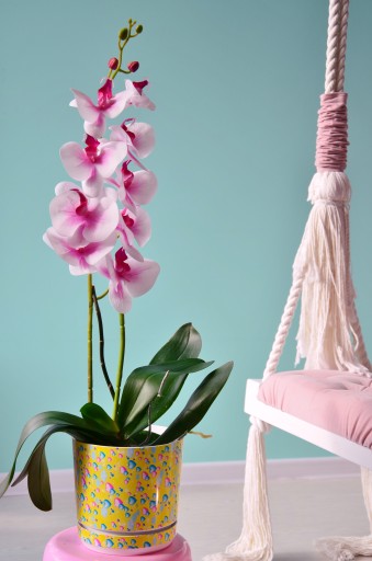 Poťah na kvetináč 14 ŽLTÉ SRDCE pre deti