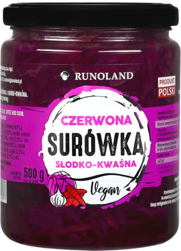 ČERVENÝ sladkokyslý šalát Prídavok k večeri, hamburgeru alebo párku v rožku