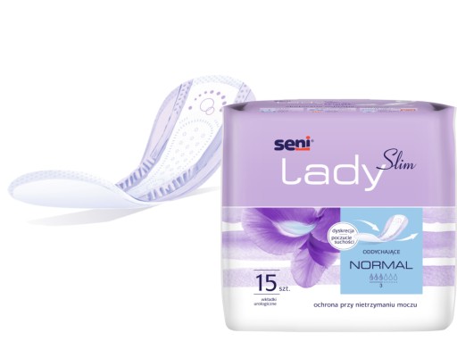 Seni Lady Slim Normal urologické vložky 15 ks.
