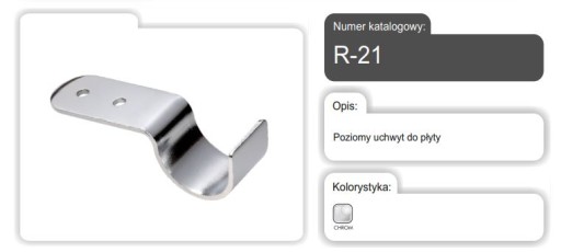 HORIZONTÁLNY DRŽIAK NA CHROMOVÚ DOSKU R-21/C AMIX