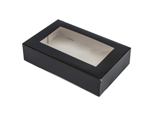 BLACK box na sushi, pečivo 17x11,5x5cm 10ks