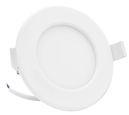 Okrúhly zapustený LED panel 6W biely