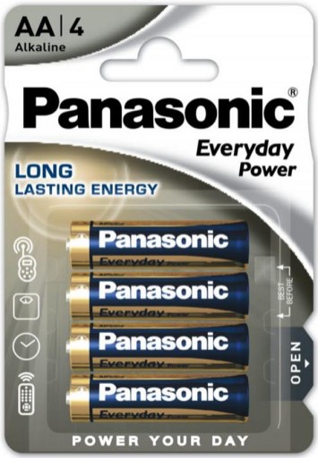 4 x alkalická batéria Panasonic AA LR6 1,5V