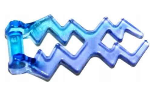 LEGO blesk plameň elektrický blesk tr. modrý-filé 1x 59233pb01