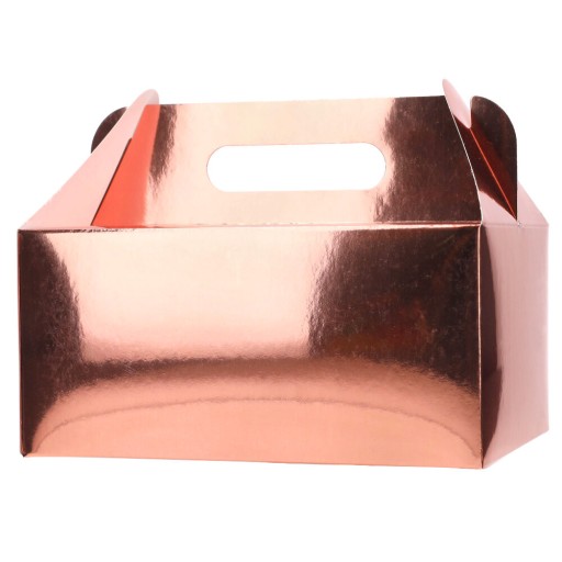 Cake Box Dekoratívne krabičky 5 ks Thanks Rosegold Wedding
