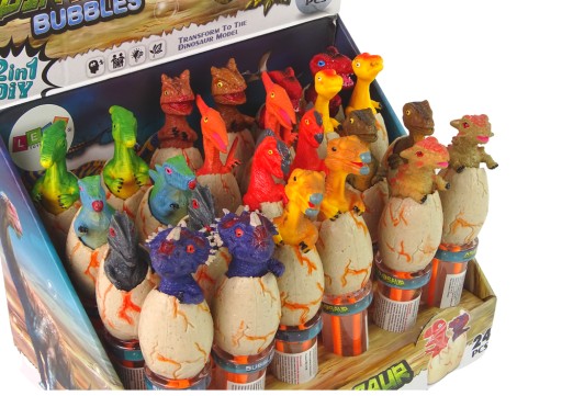 Dinosaury Mydlové bubliny 18 cm Rôzne farby