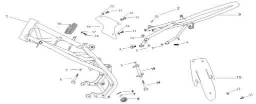 MRF SKRUTKA pre MONTÁŽ MOTORA zadný PITBIKE