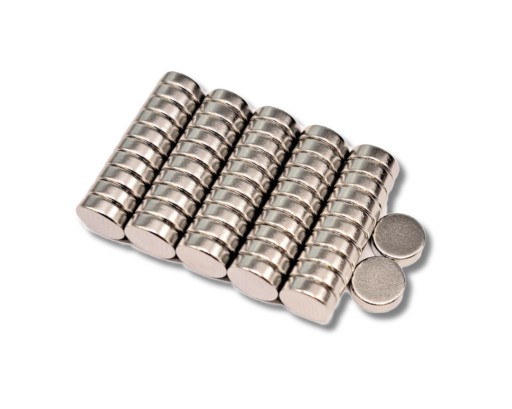 SET SILNÝ VALEC NEODYMIOVÝ MAGNET 6x3. 50 ks.