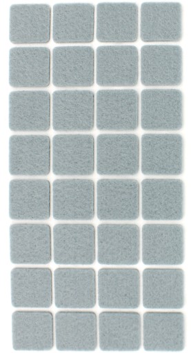 Samolepiace plsti STAROSTLIVOSŤ O PODLAHU 25x25 mm SVETLO SIVÁ
