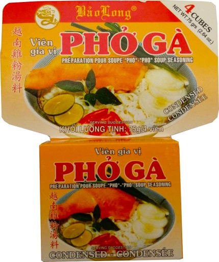 PHO GA kocky hydinového bujónu, 4 ks