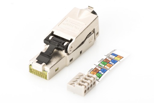 RJ45 POE zástrčka cat.6a STP 10GB POE++ bez náradia