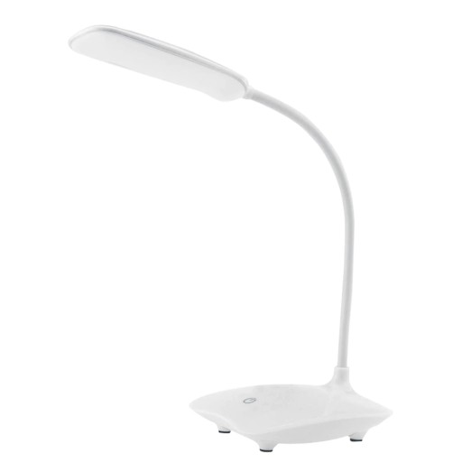 Stolná LED lampa do školy, dotyková USB, pre deti, biela