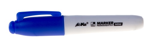 Mini permanentný popisovač fixka s plsteným hrotom K2 modrá 1 ks