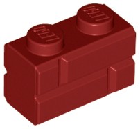 LEGO Brick Brick 1x2 tmavočervená 6093908 98283 - 16 kusov