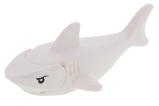 LEGO 14518c01pb01 WHITE SHARK NOVINKA (8g)