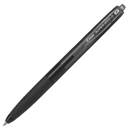 Olejové vysúvacie guľôčkové pero 0,7 mm SUPER GRIP G PILOT čierne
