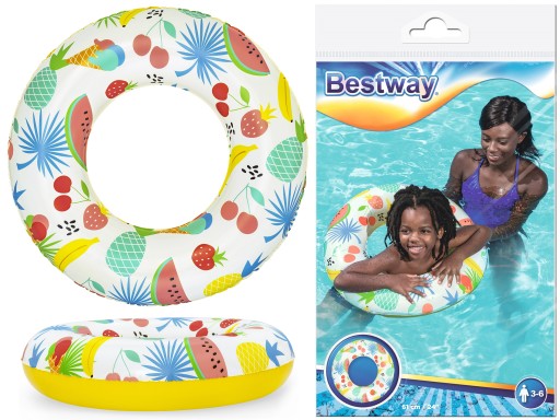 BESTWAY krúžok na plávanie, krúžok pre deti, 61 cm