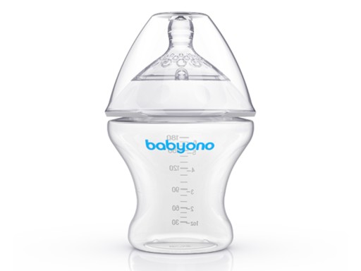 BABYONO ANTIKOLICKÁ FĽAŠA NATURAL OŠETROVANIE 180 ML POMALÝ PRIETOK 0M+