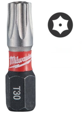 Nárazový bit Torx30 Milwaukee TX BO30 25mm 1ks.