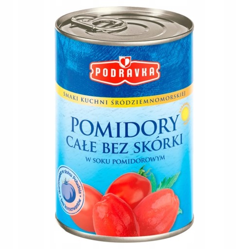 Paradajky lúpané celé PODRAVKA 400g