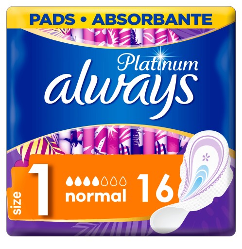 Hygienické vložky Always Platinum Normal 16 kusov