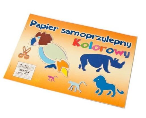 FAREBNÝ SAMOLEPIACI PAPIER VÝREZ A5, 8 LIST
