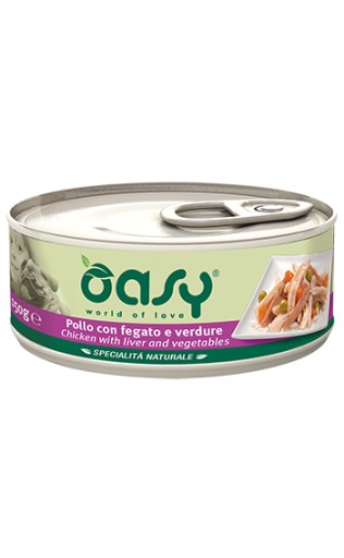 OASY DOG NATURAL KURA S PEČEŇOU A ZELENINOU 150G