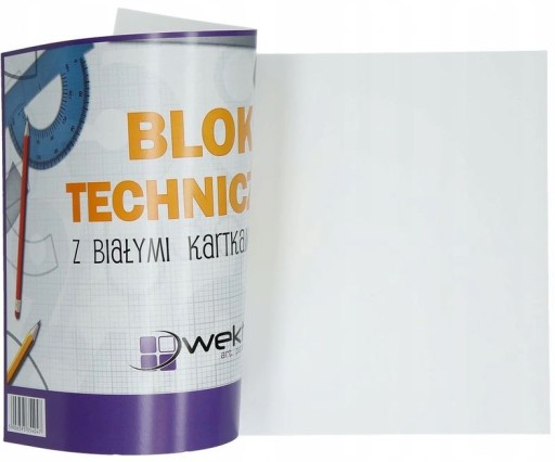 TECHNICKÝ BLOK Vector White A4