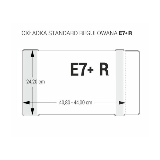Kryt E7R+ nastaviteľný 24,2x40,8-44cm kryštál
