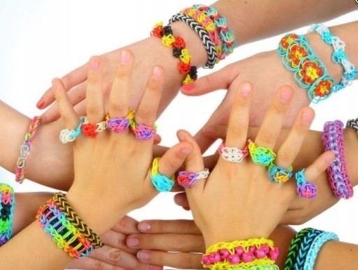 Gumičky Loom Bands na výrobu náramkov, 200 ks