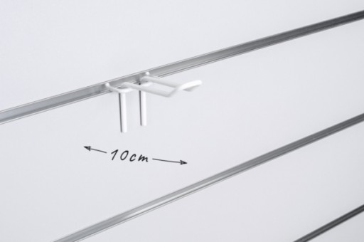 Dvojháčik na Space Wall, biely drôt, 30 cm