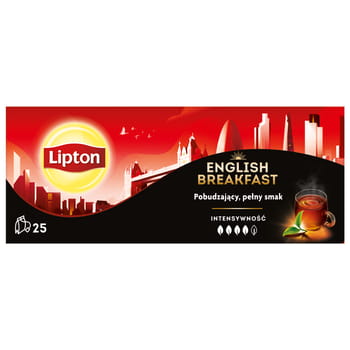 Lipton anglický raňajkový čierny čaj 50 g (25 vrecúšok).