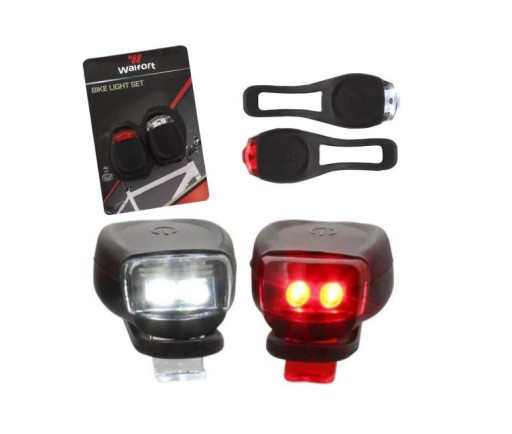 SET LED OSVETLENIA PRE BICYKEL PREDNÉ A ZADNÉ