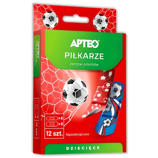 APTEO náplasti pre deti, hypoalergénne, futbalistov, 12 ks.