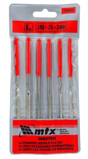 Diamantové ihlové pilníky MTX 6 kusov 158349