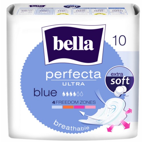 Bella Perfecta Ultra Blue hygienické vložky 10 ks. ULTRA TENKÝ