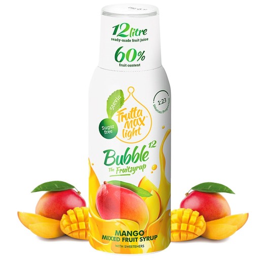 Fruttamax Mango Light sirup 500 ml do sódy BEZ CUKRU na 12 litrov vody