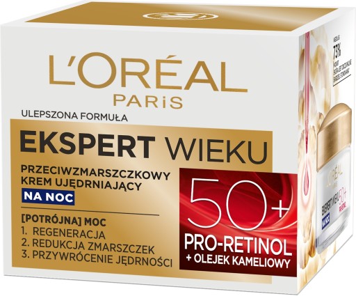 Loreal Age Expert 50+ spevňujúci krém proti vráskam na noc