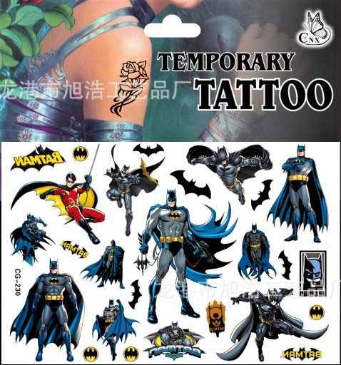 UMÝVAJÚCE TETOVANIE PRE DETI BATMAN AVENGERS CG230