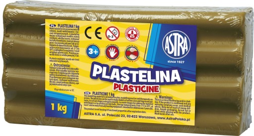 Plastelína 1kg Astra Olive