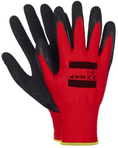 Rukavice PRACOVNÉ RUKAVICE r10 LATEX bal. 10 PÁROV