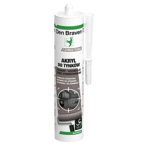 Den Braven Acryl ST na vonkajšie omietky 280 ml biely akryl
