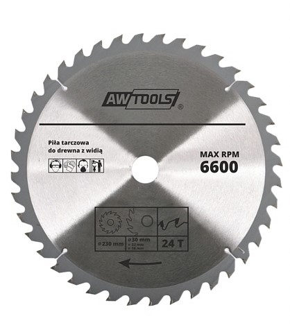 AWTOOLS WIDI OKRUHOVÁ PÍLA 115x22x30z AW48451