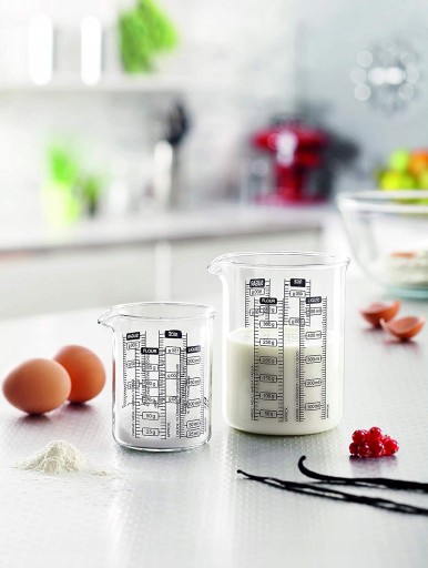 Odmerka s odmerkou a pohárom 0,25 L Pyrex